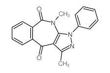 1,4-dimethyl-3-phenylpyrazolo[3,4-c][2]benzazepine-5,10-dione结构式