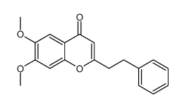 6,7-Dimethoxy-2-phenethylchromone structure