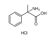 Benzeneacetic acid, α-amino-α-methyl-, hydrochloride (), (αS) Structure