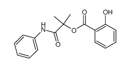 α-salicyloyloxy-isobutyric acid anilide结构式