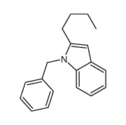 1-benzyl-2-butylindole Structure