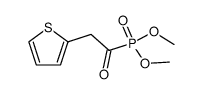 dimethyl (2-(thiophen-2-yl)acetyl)phosphonate结构式