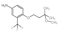 4-(3-Methoxy-3-methyl-butoxy)-3-trifluoromethyl-phenylamine Structure