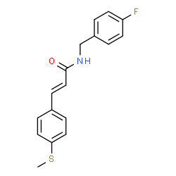 (E)-N-(4-FLUOROBENZYL)-3-[4-(METHYLSULFANYL)PHENYL]-2-PROPENAMIDE picture