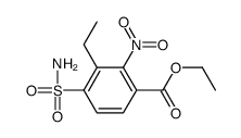 ethyl 3-ethyl-2-nitro-4-sulfamoylbenzoate Structure