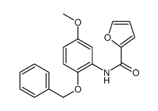 N-(5-methoxy-2-phenylmethoxyphenyl)furan-2-carboxamide结构式