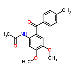 N-[4,5-DIMETHOXY-2-(4-METHYL-BENZOYL)-PHENYL]-ACETAMIDE structure