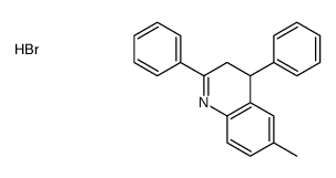 6-methyl-2,4-diphenyl-3,4-dihydroquinoline,hydrobromide Structure