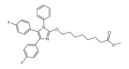 methyl-8-[4,5-bis-(4-fluorophenyl)-1-phenyl-imidazol-2-yloxy]-caprylate Structure