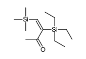 3-triethylsilyl-4-trimethylsilylbut-3-en-2-one结构式