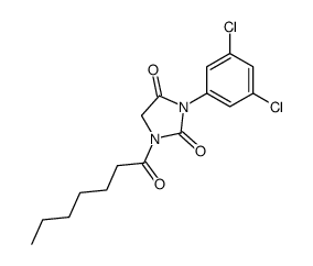 3-(3,5-dichlorophenyl)-1-heptanoylimidazolidine-2,4-dione Structure