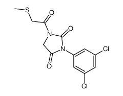 3-(3,5-dichlorophenyl)-1-(2-methylsulfanylacetyl)imidazolidine-2,4-dione Structure