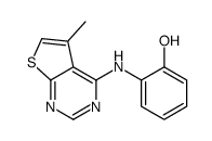 2-[(5-methylthieno[2,3-d]pyrimidin-4-yl)amino]phenol Structure