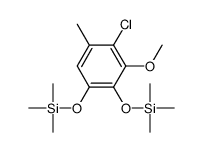 (3-chloro-2-methoxy-4-methyl-6-trimethylsilyloxyphenoxy)-trimethylsilane Structure