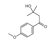 3-hydroxy-1-(4-methoxyphenyl)-3-methylbutan-1-one Structure