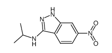 Isopropyl-(6-nitro-1H-indazol-3-yl)-amine结构式