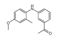 1-[3-(4-methoxy-2-methylanilino)phenyl]ethanone Structure