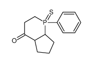 1-phenyl-1-sulfanylidene-3,4a,5,6,7,7a-hexahydro-2H-cyclopenta[b]phosphinin-4-one Structure