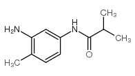 N-(3-氨基-4-甲基苯基)-2-甲基丙酰胺结构式