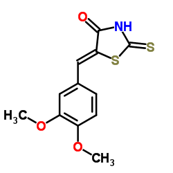 5-(3,4-Dimethoxy-benzylidene)-2-thioxo-thiazolidin-4-one Structure