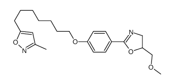 5-[7-[4-[5-(methoxymethyl)-4,5-dihydro-1,3-oxazol-2-yl]phenoxy]heptyl]-3-methyl-1,2-oxazole Structure