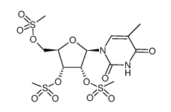 (2R,3R,4R,5R)-2-(5-methyl-2,4-dioxo-3,4-dihydropyrimidin-1(2H)-yl)-5-(((methylsulfonyl)oxy)methyl)tetrahydrofuran-3,4-diyl dimethanesulfonate Structure