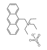 N-(anthracen-9-ylmethyl)-N,N-diethylethanaminium perchlorate Structure