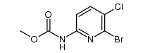 methyl 6-bromo-5-chloropyridin-2-ylcarbamate Structure