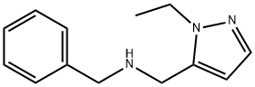 苄基[(1-乙基-1H-吡唑-5-基)甲基]胺结构式