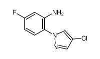 2-(4-Chloro-1H-pyrazol-1-yl)-5-fluoroaniline structure