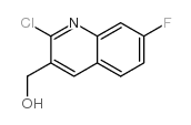 2-CHLORO-7-FLUOROQUINOLINE-3-METHANOL结构式