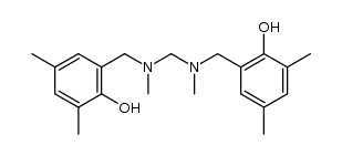 6,6'-((methylenebis(methylazanediyl))bis(methylene))bis(2,4-dimethylphenol)结构式