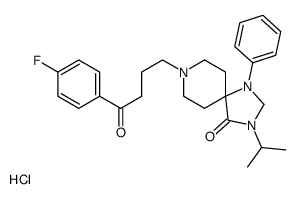 8-[4-(4-fluorophenyl)-4-oxobutyl]-1-phenyl-3-propan-2-yl-1,3,8-triazaspiro[4.5]decan-4-one,hydrochloride Structure