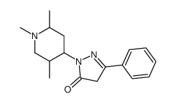 3H-Pyrazol-3-one, 2,4-dihydro-5-phenyl-2-(1,2,5-trimethyl-4-piperidiny l)- Structure