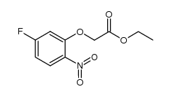 ethyl 2-(5-fluoro-2-nitrophenoxy)acetate结构式