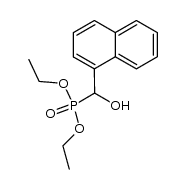 diethyl (hydroxy)(naphthalen-1-yl)methylphosphonate结构式