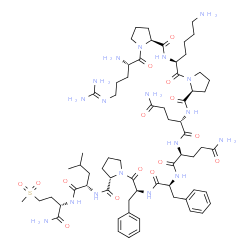 substance P, Pro(9)-Met(O2)(11)- structure