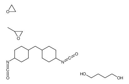 butane-1,4-diol,1-isocyanato-4-[(4-isocyanatocyclohexyl)methyl]cyclohexane,2-methyloxirane,oxirane结构式