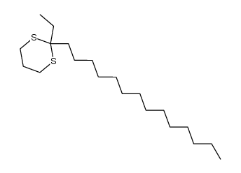 2-Ethyl-2-tetradecyl-1,3-dithian结构式