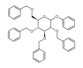 phenyl 2,3,4,6-tetra-O-benzyl-D-glucopyranoside Structure