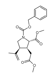 1-(benzyloxycarbonyl)kainic acid dimethyl ester Structure