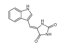 (5Z)-5-(1H-INDOL-3-YLMETHYLENE)IMIDAZOLIDINE-2,4-DIONE Structure