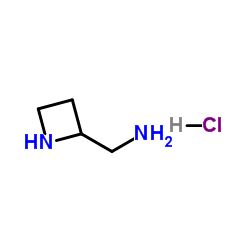 1-(2-Azetidinyl)methanamine hydrochloride (1:1)结构式