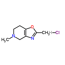 2,5-Dimethyl-4,5,6,7-tetrahydro[1,3]oxazolo[4,5-c]pyridine hydrochloride (1:1)结构式