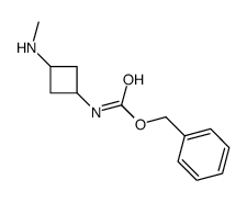 (3-Methylamino-cyclobutyl)-carbamic acid benzyl ester structure