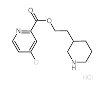 2-(3-Piperidinyl)ethyl 4-chloro-2-pyridinecarboxylate hydrochloride Structure