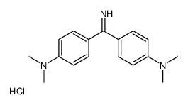 4-[4-(dimethylamino)benzenecarboximidoyl]-N,N-dimethylaniline,hydron,chloride Structure