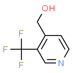 (3-(三氟甲基)吡啶-4-基)甲醇结构式