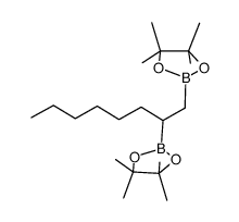 2,2'-(octane-1,2-diyl)bis(4,4,5,5-tetramethyl-1,3,2-dioxaborolane)结构式