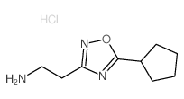 2-(5-环戊基-1,2,4-噁二唑-3-基)乙胺结构式